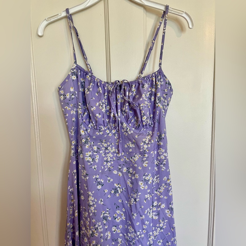 Lavender Floral Dress